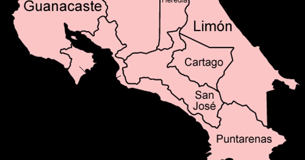 Mapa de Costa Rica: Guía Geográfica de Provincias y Destinos